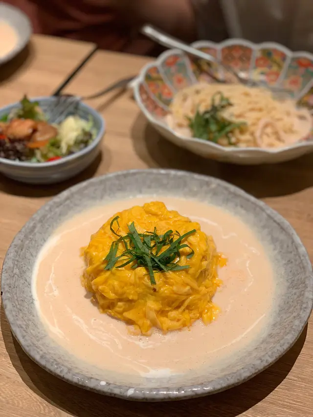 明太子忌廉蛋包飯