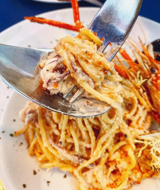 明太子海鮮意粉