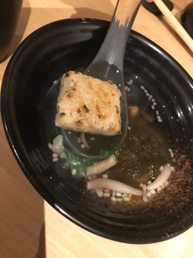 昆布湯炒米餅本菇湯漬