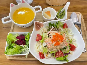 Crab  stick  &  Crab  roe  Udon
