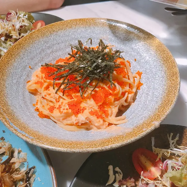 蟹肉蟹子明太子扁意粉