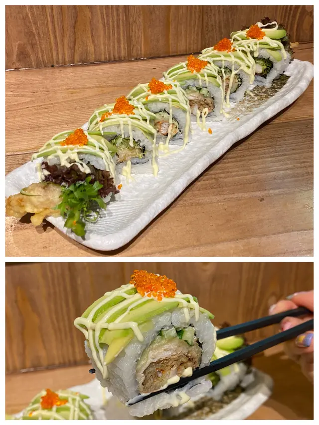 牛油果軟殼蟹卷