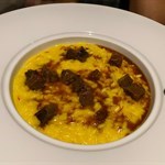 咁大個女，未食過如此奇怪嘅risotto 。首先d  汁多到似湯飯，賣相同餐牌入面完全唔同，至於味道，我哋一行三人都覺得好古怪，又苦又稀又澀⋯⋯