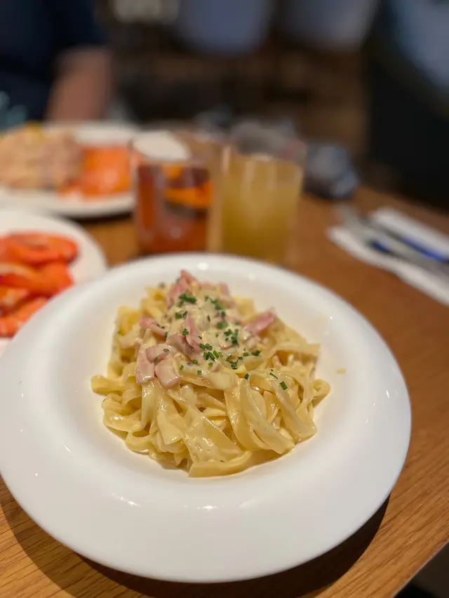 Fettuccine carbonara