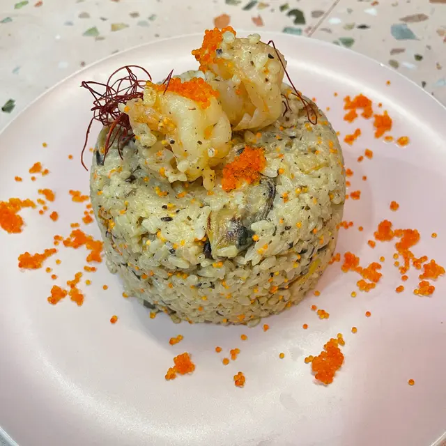 黑松露牛肝菌海鮮燉飯