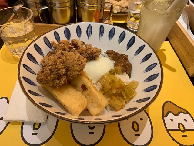 識撈雙餸飯（炸芝士魚棒+柚子炸雞）