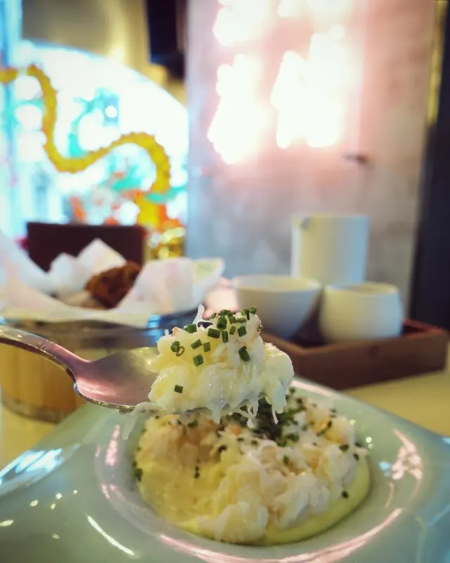 法式幼滑薯蓉| 松葉蟹肉 | 雞油花鵰