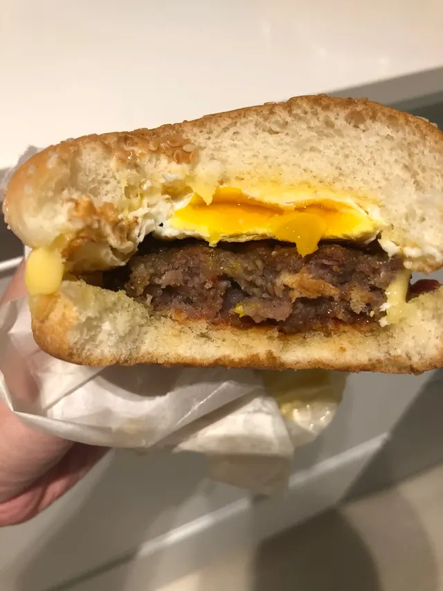 雞蛋芝士漢堡包