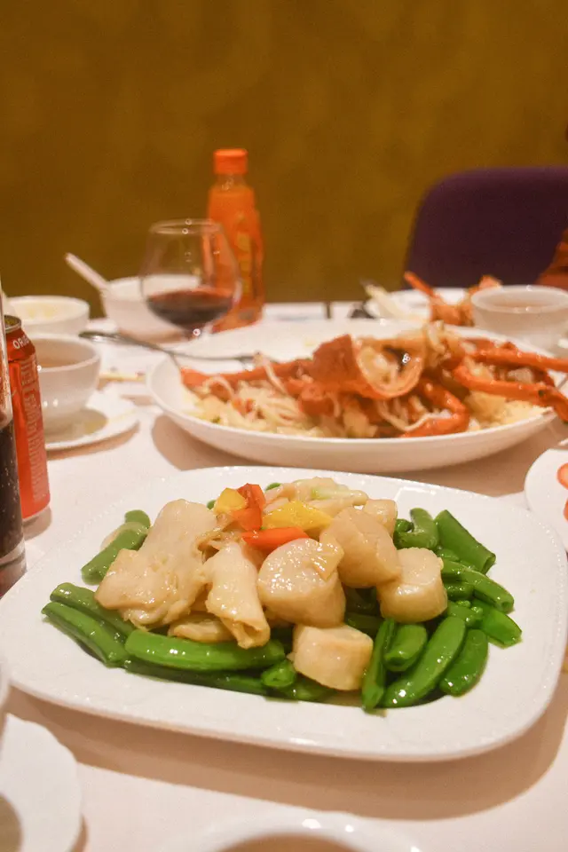 甜豆百合炒帶子螺盞