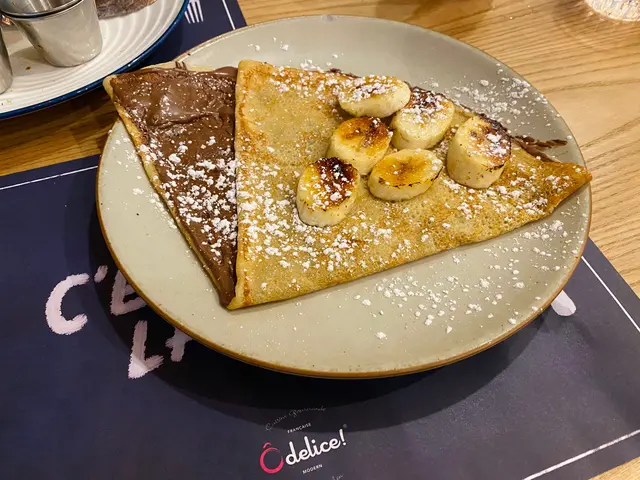 Nutella榛子朱古力醬煎香蕉法式可麗餅