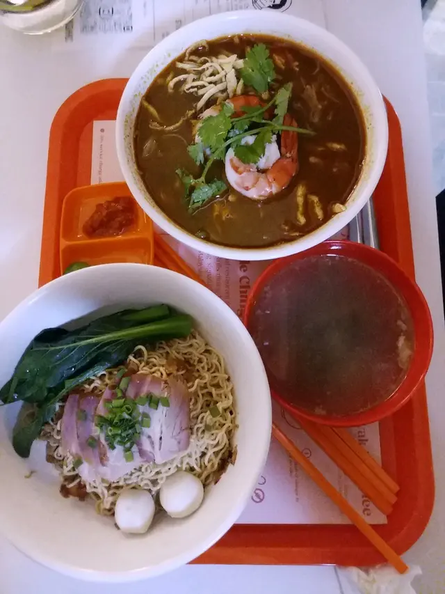 Sarawak Laksa ($69),Kolo Mee($69)