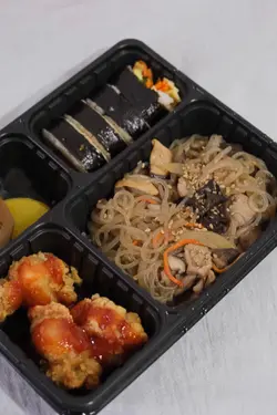 韩式粉丝+紫菜包饭便当🍱