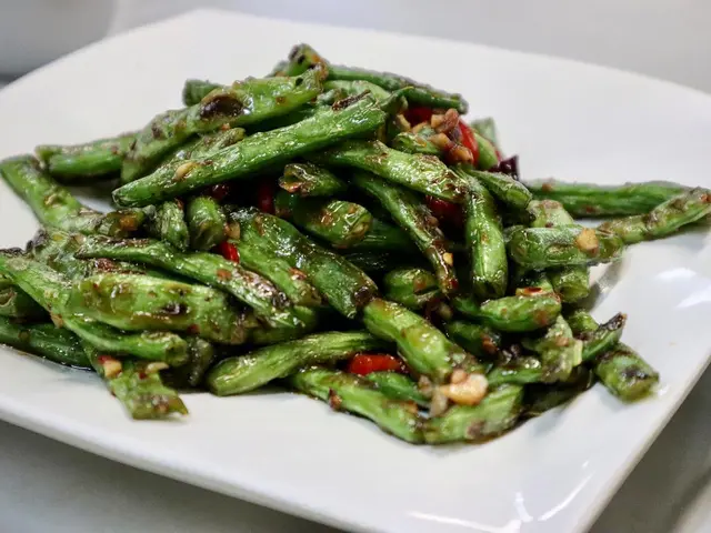 肉鬆炒四季豆