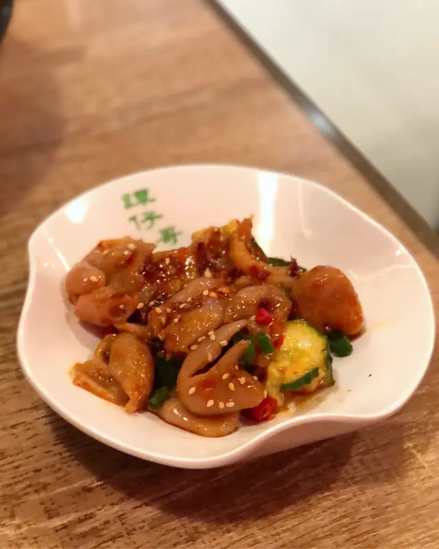 椒麻涼拌魚爽肚