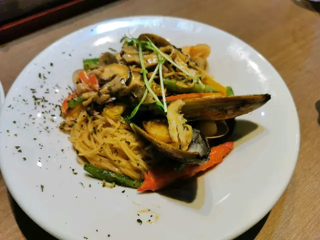 龍蝦汁海鮮天使麵