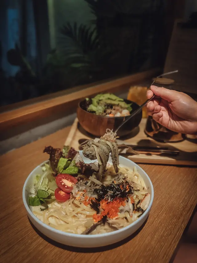 味噌蟹子蟹醬蟹膏扁意粉