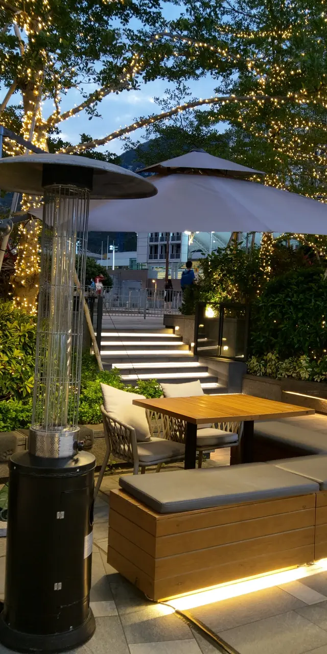 室外用餐區,環境優美,舒服自然