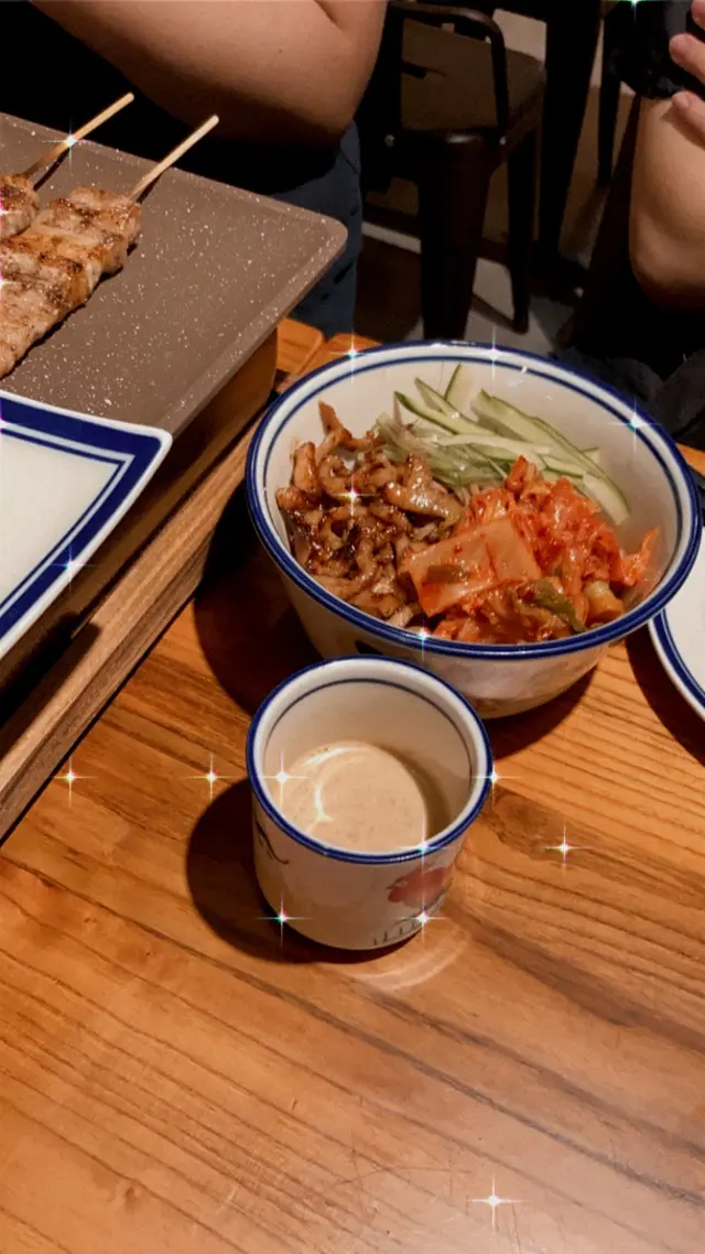 豬頸肉泡菜件蕎麥冷麵（配胡麻醬）