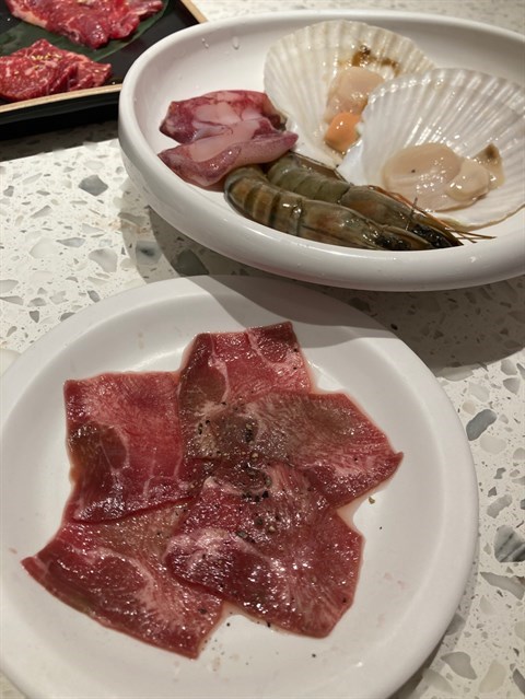 薄切上等牛舌芯 - 銅鑼灣的和牛燒肉一郎