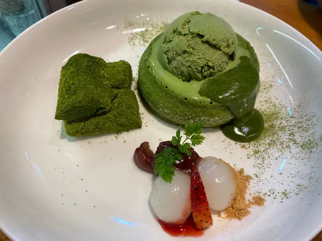 日式蕨餅抹茶心太軟&抹茶雪糕