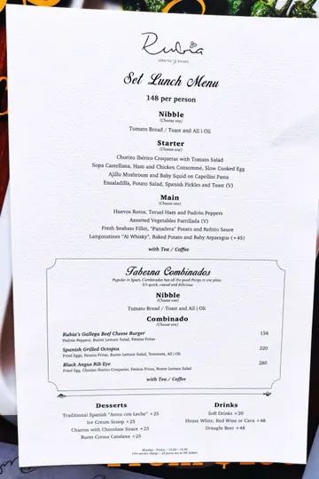 lunch menu