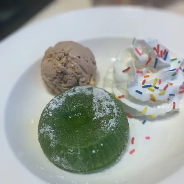抹茶雪山心太軟配雪糕