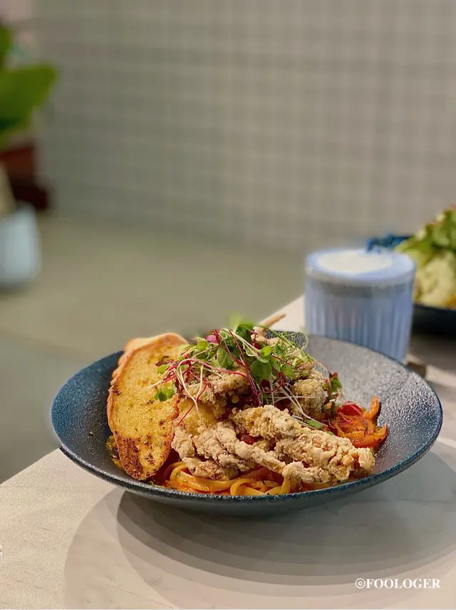 軟殼蟹番茄忌廉汁扁意粉