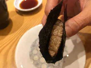 紫菜火炙吞拿魚骹肉