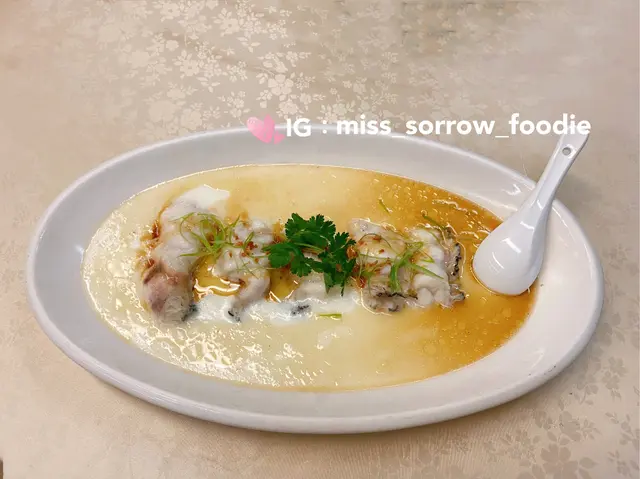 花雕蛋白蒸龍躉球