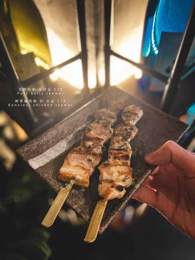 五花肉串 / 無骨雞肉串