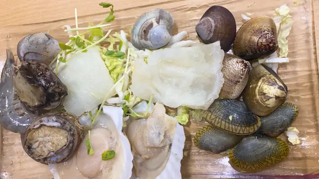 鮑魚花膠海鮮盤
