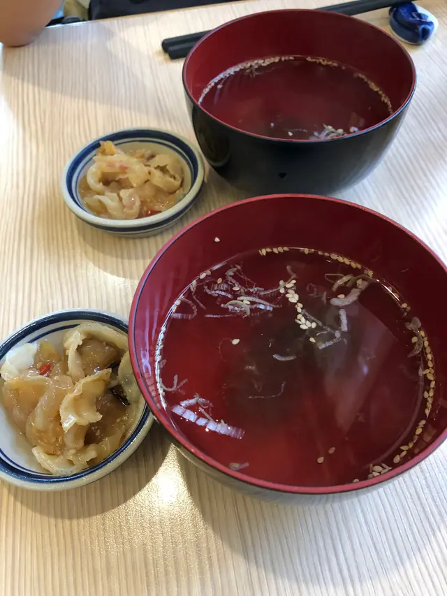 麵豉湯、前菜