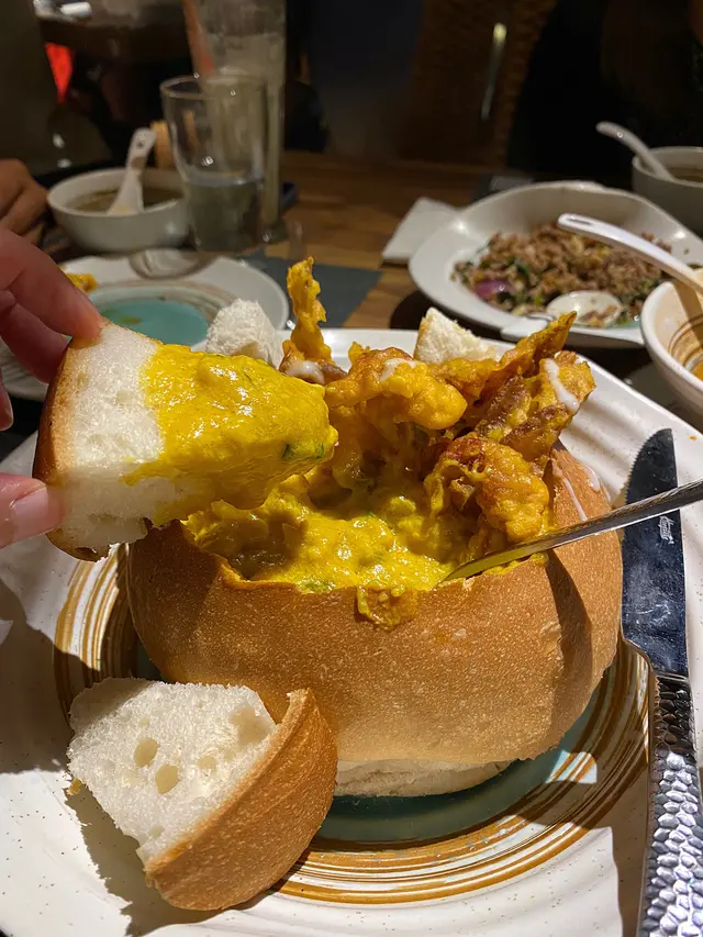 麵包焗咖喱軟殼蟹