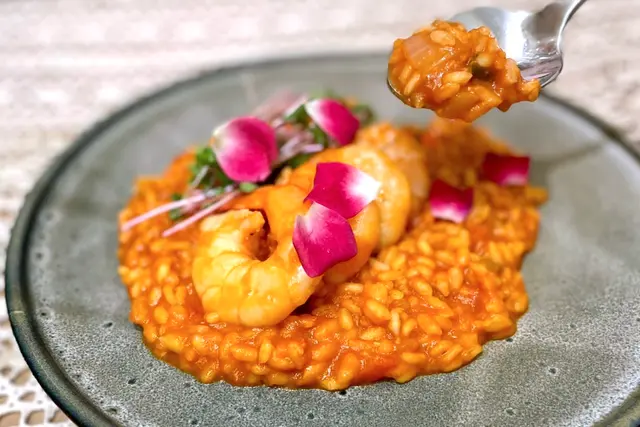 海蝦龍蝦汁意大利飯