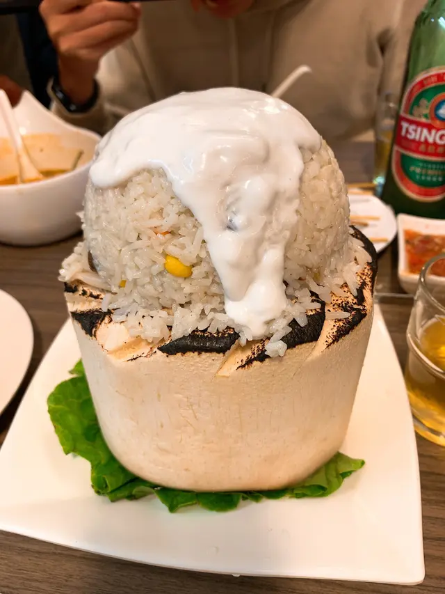 焗椰青海鮮炒飯