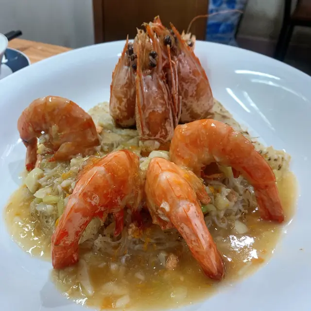 古法乾煎游水大花竹蝦