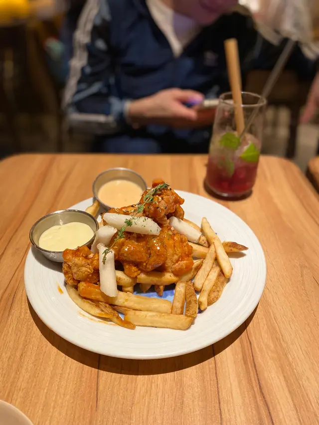 甜辣無骨炸雞半份