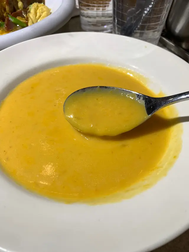 忌廉粟米湯(跟餐)