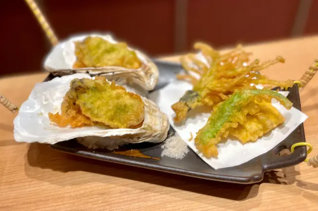 牡蠣野菜天婦羅