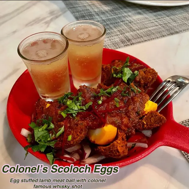 Colonel’s Scoloch Eggs 雞蛋釀羊肉配威士忌
