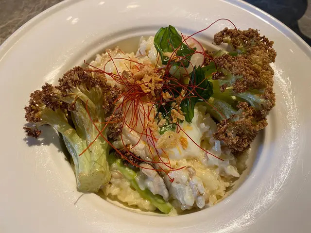 白松露流心蛋烤菜花燴飯