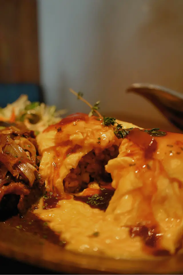 壽喜燒風牛肉蛋包飯