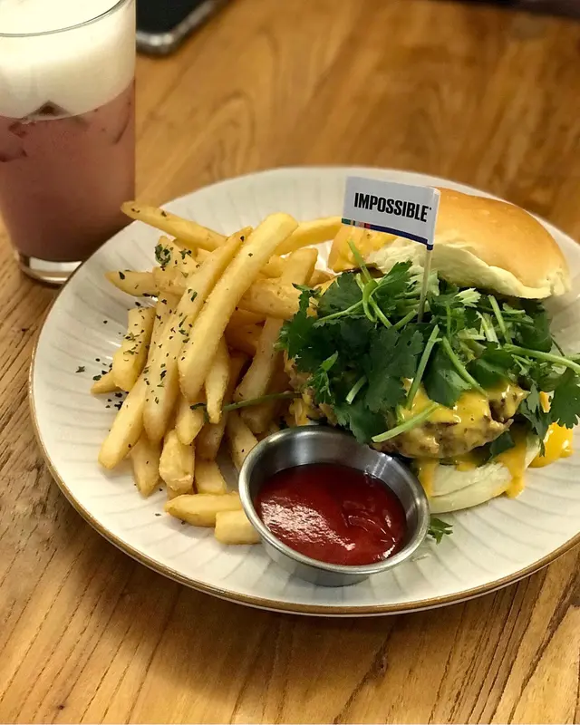 芫荽芝士不可能漢堡