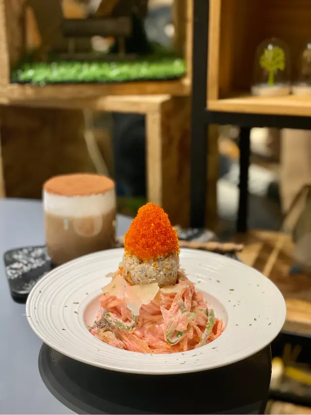 明太子蟹肉扁意粉