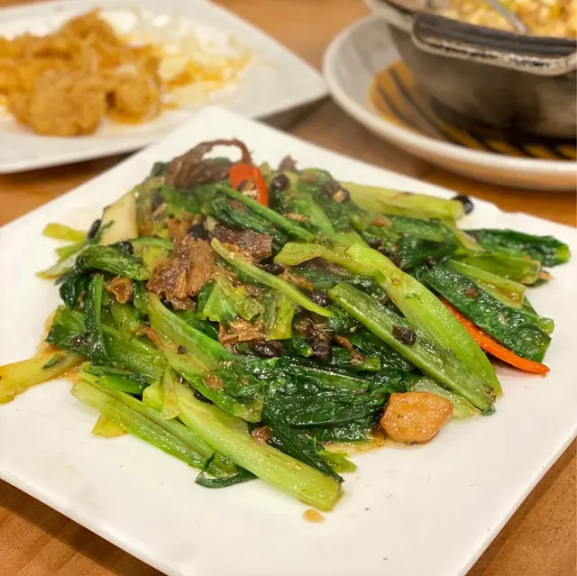 豆豉鯪魚油麥菜