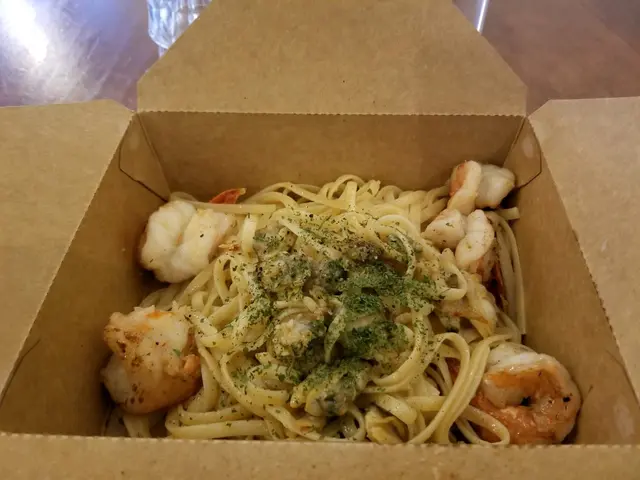 蒜油蝦蜆扁意粉