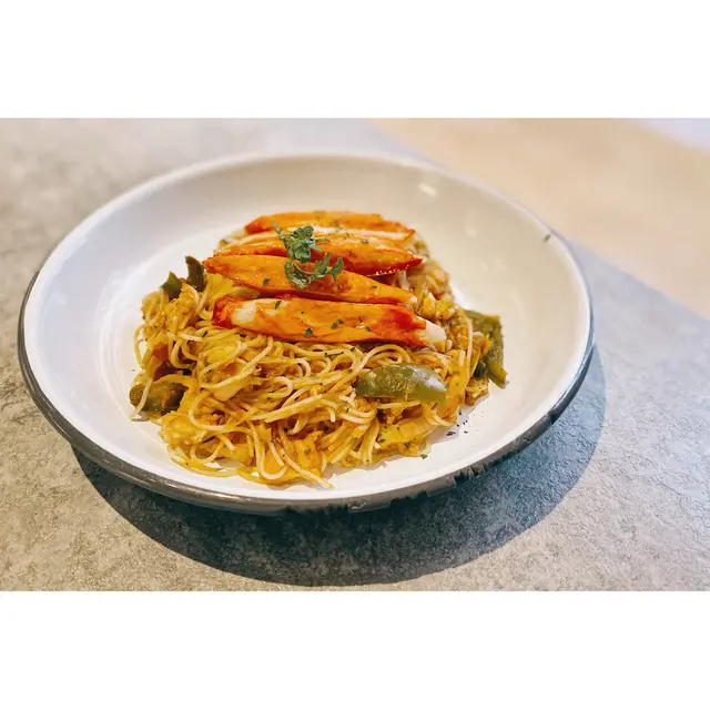 蟹棒蟹柳蕃茄天使麵