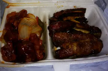 咕噜肉+黑醋骨净𩠌
