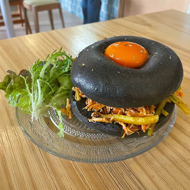 麻麻雞絲貝果