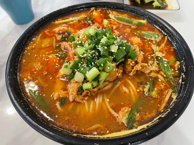 手撕雞酸辣湯米線